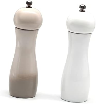 AUTSUPPL Manual Pepper Mill Salt Shaker Set 6 Inches Ceramic