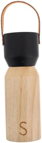 Alipis Manual Wooden Pepper Grinder with Black Cap 1