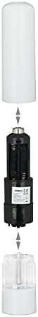 Relaxdays Electric Pepper Mill Set of 2 with Light BlackWhite