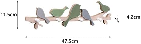 NEWCIX Wall-Mounted Childrens Coat Rack With Hooks