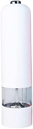 Electric Salt and Pepper Grinder Set ABS Acrylic Design Battery Operated Automatic White