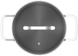 BergHOFF Helix 725in Stockpot 22qt Glass Lid Stainless Steel Induction