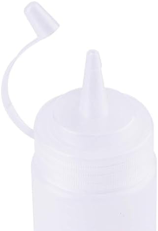 8-Oz Squeeze Condiment Bottles - 16 Pack with Twist Lids Funnel