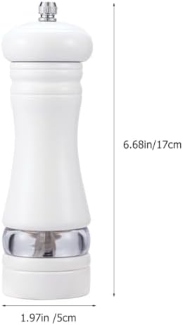 SHOWERORO Refillable Pepper Mill with Wood Handle