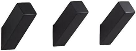SUNESA Wall-Mounted Black Towel Hook 3Pcs