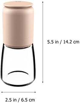 Zerodeko Pepper Grinder Coarseness Adjuster 150ml Glass Mill Set 1