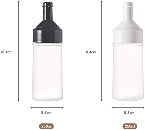 CTTPEG 250ml Sauce Bottle 4 Pack BPA Free Plastic