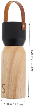 Alipis Manual Wooden Pepper Grinder with Black Cap 1
