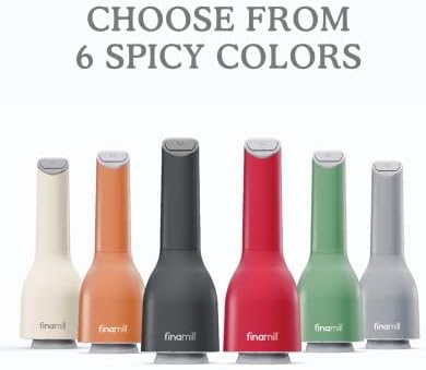 FinaMills Battery Operated Salt and Pepper Grinder Set - 2 ProPlus Pods