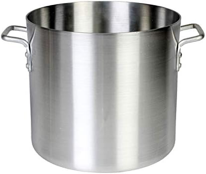 32 Quart Aluminum Stock Pot with Riveted Handles