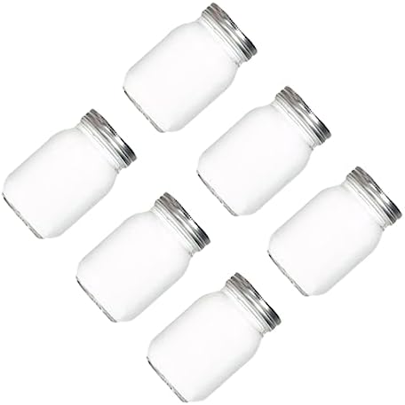 KICHOUSE 6-Piece Glass Food Storage Cans with Lids 500ml