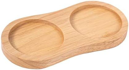 Salt and Pepper Mill Tray - Rubber Wood 6 cm Inner Diameter