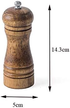 Adjustable Wooden Salt and Pepper Mill Set