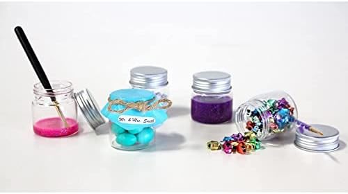Juvale Mini Glass Jars with Lids - 5 Pack 17 oz