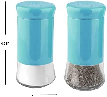 Home Basics Turquoise Salt Pepper Shakers Set