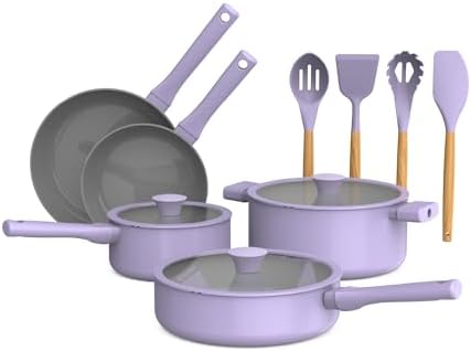 SO YUMMY by Bella 12-Piece Cookware Set with Lavender