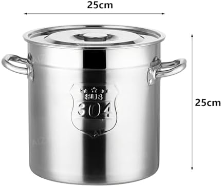 AIZYR 304 Stainless Steel Stock Pot with Lid