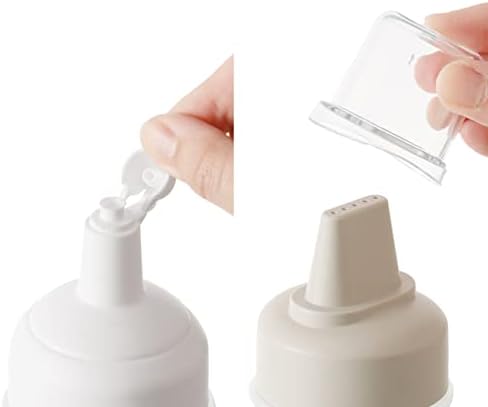RROAD 4Packs Condiment Squeeze Bottle with 5-Hole Nozzle