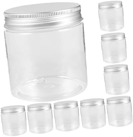 8pcs Transparent Jam Jars with Aluminum Lids for Canning and Storage