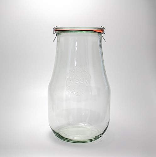 Weck Tulip 25L Sourdough Starter Jar with Glass Lid