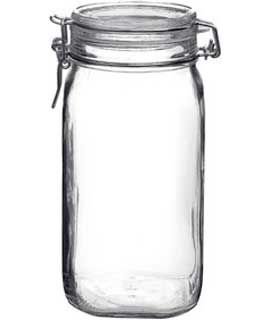 6 Pcs Bormioli Rocco Fido Canning Glass Jars 15L
