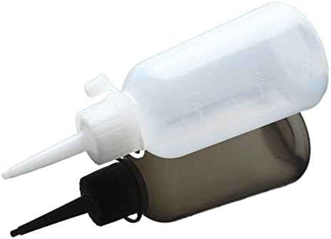 MinLia Plastic Clear Tip Squeeze Bottle Refillable Condiment Container with Cap