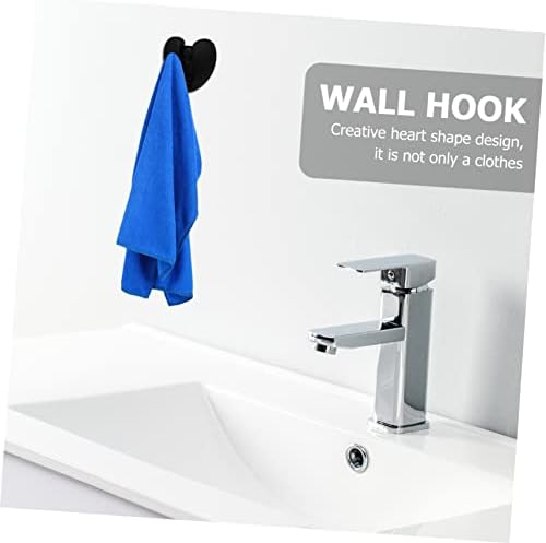 SOLUSTRE Wall Mounted Heart Shaped Foldable Towel Hook