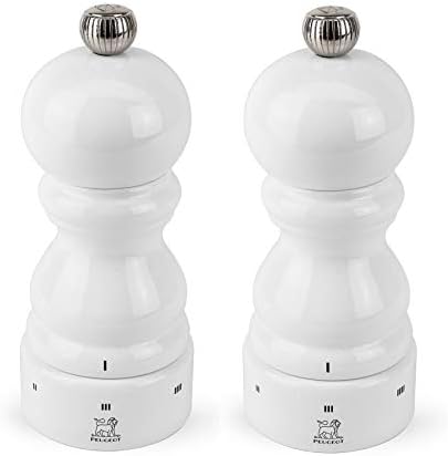 Peugeot Paris USelect Pepper Salt Mill Set White Lacquer 1