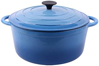 YYMIYU 26cm Blue Cast Iron Enamel Stockpot 1
