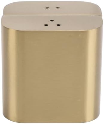 LIZEALUCKY 2Pcs Salt Pepper Shakers Set Stainless Steel with Lids