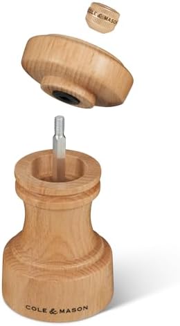 Cole Mason Hoxton Mill Table Pepper Grinder 4 Natural Beech