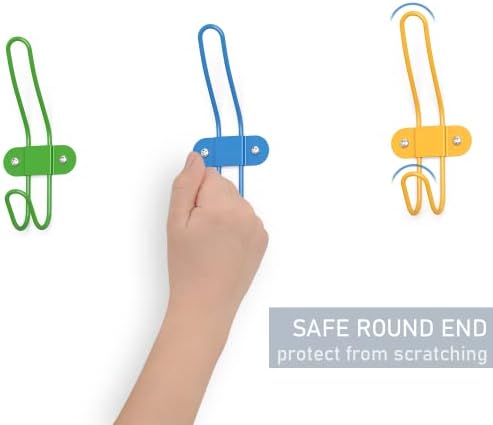 Kids Wall Coat Hooks Set of 10 for Nursery and Bedroom