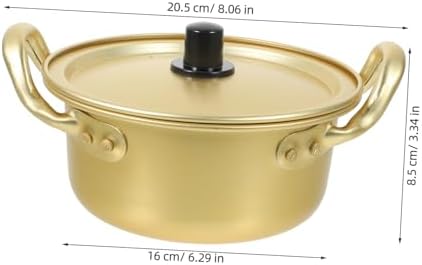 EXHUMKY Korean Ramen Pot Set with Spoon and Chopsticks
