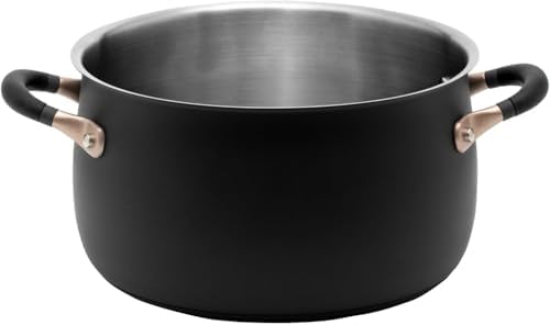 Meyer Matte Black Stockpot 65 Qt Induction Safe