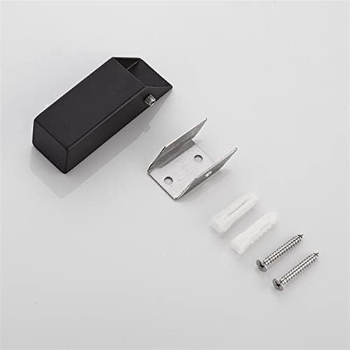 SUNESA Wall-Mounted Black Towel Hook 3Pcs