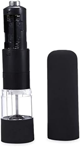 Electric Salt and Pepper Grinder Set ABS Acrylic Design Battery Operated Automatic White
