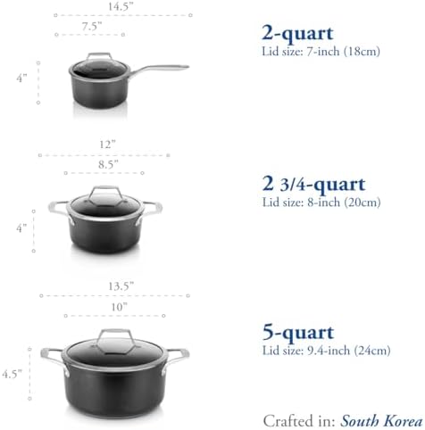 TECHEF Onyx 5-Quart Soup Pot with Glass Lid 1