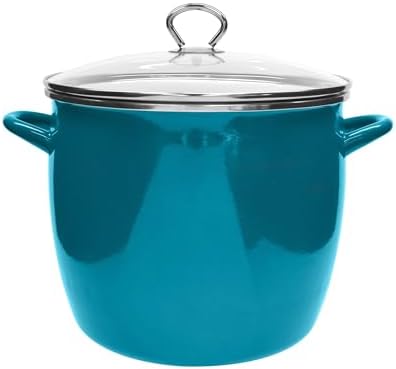 Vasconia EOS 12-Quart Stockpot with Glass Lid - Teal