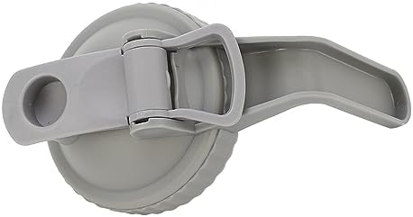 Yosoo Leak Proof Mason Jar Lid with Handle and Flip Cap - Gray