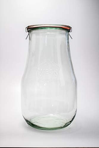 Weck Tulip 25L Sourdough Starter Jar with Glass Lid