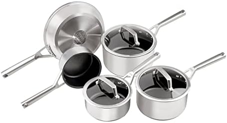 Ninja ZEROSTICK 5-Piece Pan Set with Glass Lids