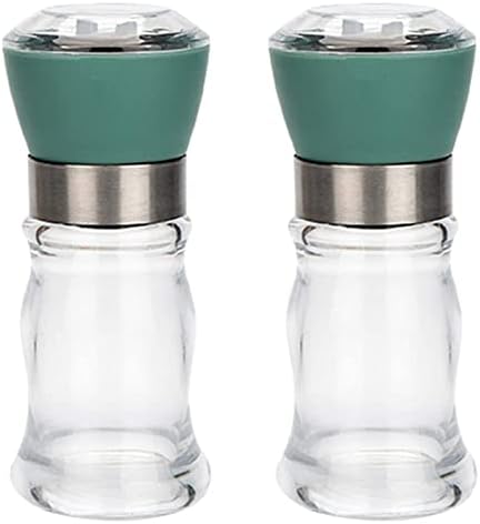 INKTUS 2pcs Adjustable Pepper Salt Grinder Set