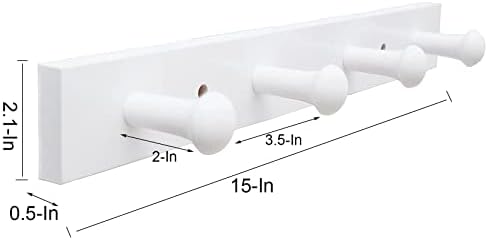 Stylish Wooden Wall Coat Rack for Kids Room