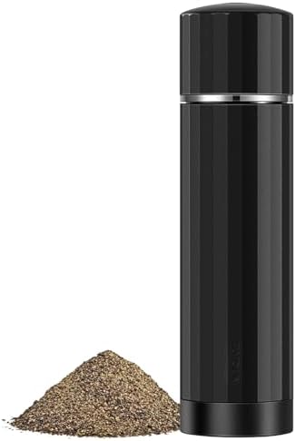 Hotqilin Heavy Duty Metal Pepper Mill with Adjustable Coarseness