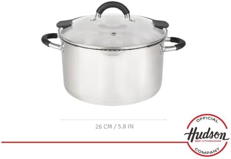HUDSON Stainless Steel Stockpot 63 Qt with Lid