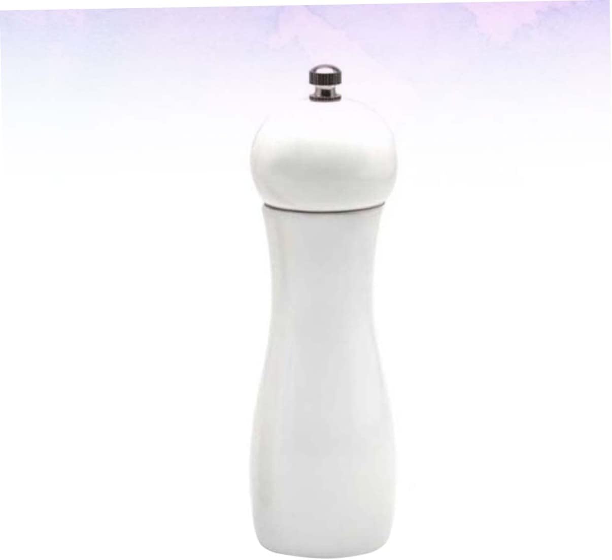 Unomor 6-Inch Ceramic Pepper Mill and Salt Shaker Set