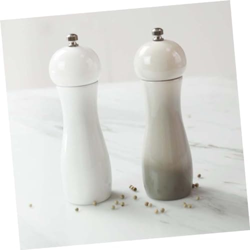 AUTSUPPL Manual Pepper Mill Salt Shaker Set 6 Inches Ceramic