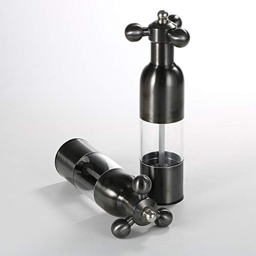 Stainless Steel Salt Pepper Grinder Set 2PC Adjustable Coarse Grind