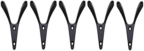 HCANte Wall Mounted Coat Racks 5 Pack Heavy Duty Metal Hooks