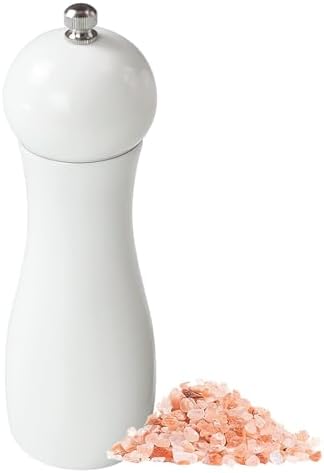 SHIKORI Wooden Salt and Pepper Mills Set with Adjustable Coarseness